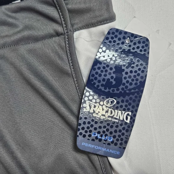 Baaketball Shorts Mens 1X Silver‎ Spalding Quick Dry Moisture Wicking Activewear - Picture 4 of 8